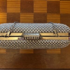 Elegant Silver Clutch Bag